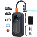 Car Tire inflation pump Portable Air Compressor Wireless Automobile Air Pump 150PSI with 7500mAh Rechargeable Battery LED Light