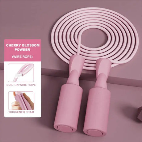 1/2PCS Cordless Silent Jumping Rope Dual Purpose Fat Burning Fitness PVC Solid Material Skipping Rope Indoor Sports Load Jumping