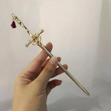 New Retro Sword Hairpin Hair Jewelry Chinese Simple Punk Metal Hair Sticks Women DIY Hairstyle Headwear Design Tools Accessories