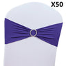 50PCS Wedding Chair Knot Ribbon Decoration Sashes For Banquet Country Cover Straps Back Flower Elastic Bow Events Organza