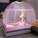 Installation Free Yurt Mosquito Net Household Densified Single Student Dormitory 1.5m Double 1.8 Folding Mosquito Net