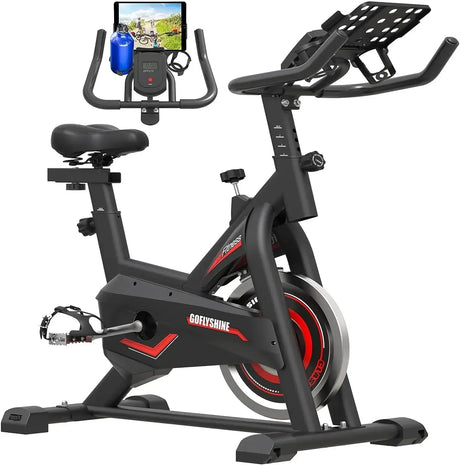 GOFLYSHINE Exercise Bikes Stationary,Exercise Bike Home Indoor Cycling Bike Home Cardio Gym,Workout Bike with Ipad Mount