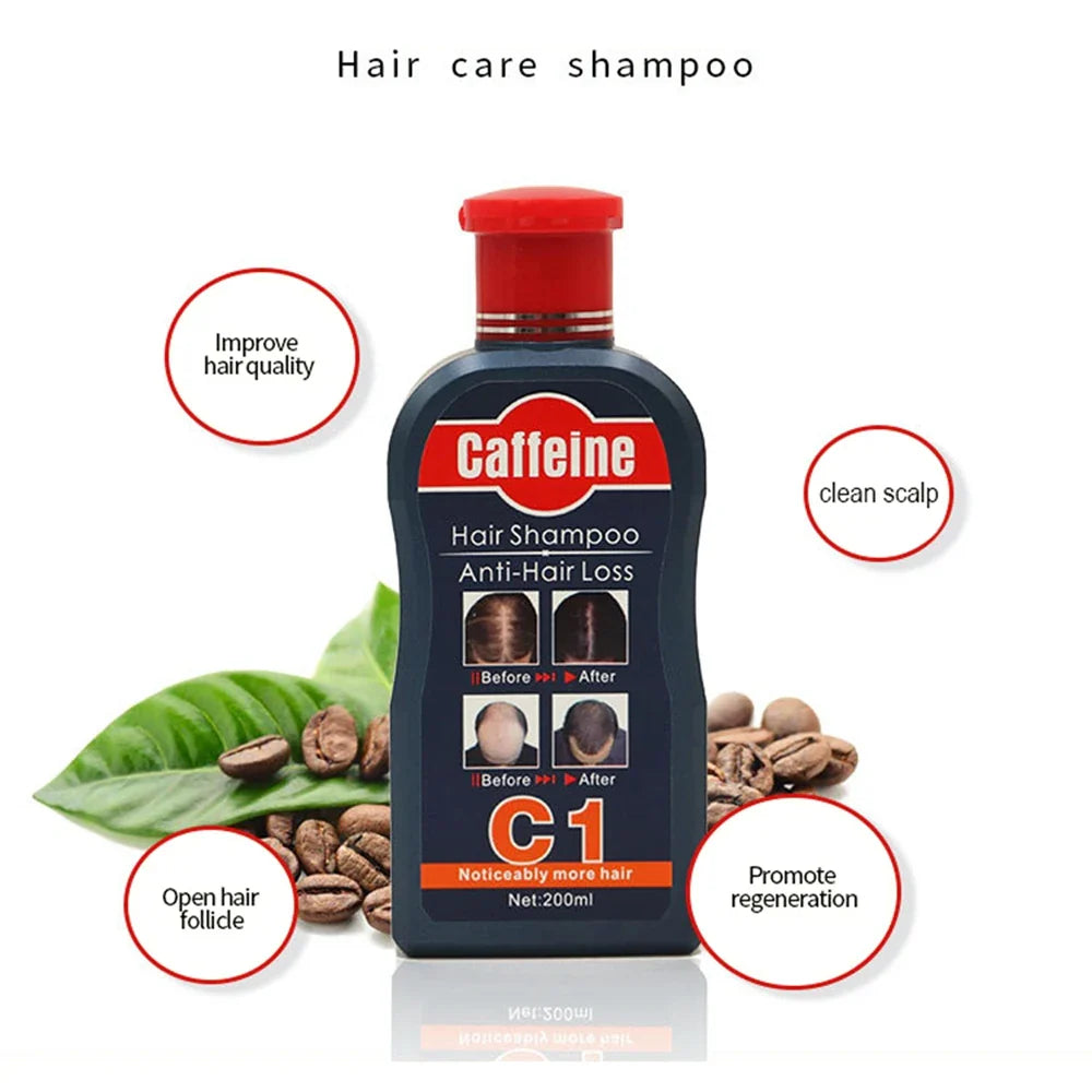 200ml Caffeine Professional Shampoo Hair Regrowth Anti Loss Growth Prevent Treatment Beauty Health Nourishing Scalp Protect Care