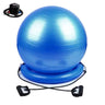 Fitness Yoga Ball Chair Exercis Stability Ball Chair with Inflatable Stability Base & Resistance Bands for Home Gym Office