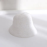 Korean Version Of Women Straw Hat Summer Breathable Sun Shading Straw Hat Seaside Vacation Foldable Sun Protection Fisherman Hat