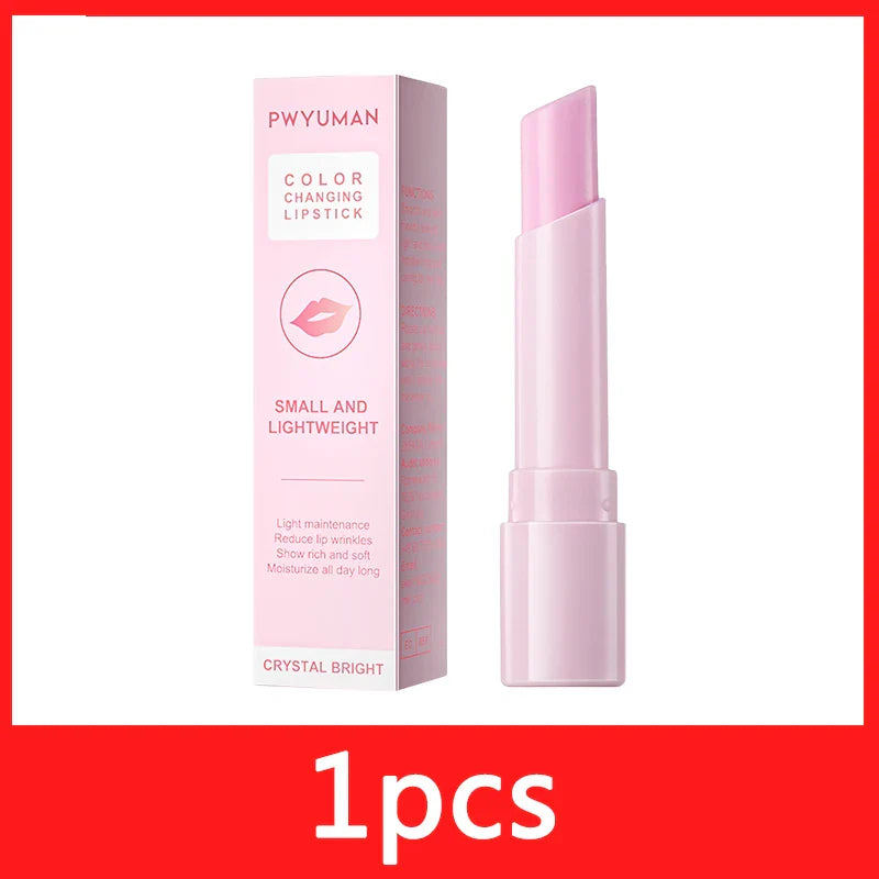 Magic Color-changing Lipstick Moisturizing Lip Balm Lip Plumping Gloss Pink Lip Care Moisturizer Female Makeup Korean Cosmetics