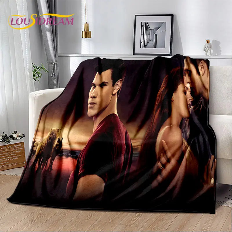 The Twilight Saga HD Printed Soft Plush Blanket,Flannel Blanket Throw Blanket for Living Room Bedroom Bed Sofa Picnic Cover Kids