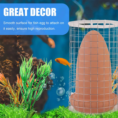 Breeding Fish Cone Spawning Aquarium Discus Slate Angelfish Cave Breed Tank Shrimp Ceramic Bucket Decoration With Angel For Cage