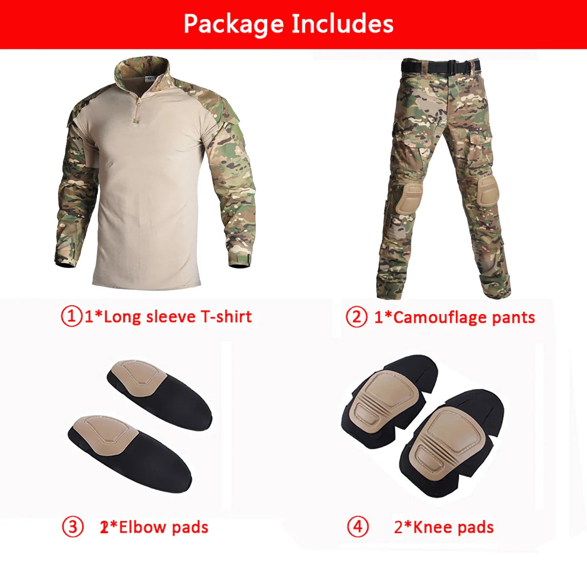 Tactical Military Uniform Airsoft Clothes Suits Training Suit Camouflage Hunting Shirts Pants Paintball Sets Military Pant Men