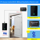 Tuya WIFI Fingerprint Access Control Kits Security Protection Waterproof Outdoor Keypad Door Opener Rfid Digital Electronic Lock