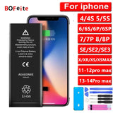 Original 0 Cycle Replacement Bateria for IPhone 6 6S 7 8 Plus X XR XS Max 11 12 MINI 13 14 Pro Max Mobile Phone Battery