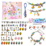 DIY Bracelet Making Kit Jewelry Making Accessories Kit with Beads, Pendant Charms, Bracelets and Necklace String for Girls