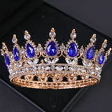 Baroque Crystal Tiaras And Crowns Rhinestone Prom Diadem Crown Tiara For Women Bridal Wedding Hair Accessories Jewelry Crown