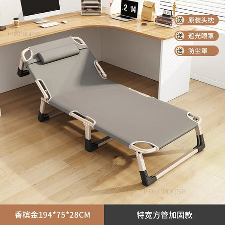 Household Minimalist Folding Beds for Bedroom Furniture Folding Bed for Sleeping Office Lunch Break Simple Bed Foldable Recliner