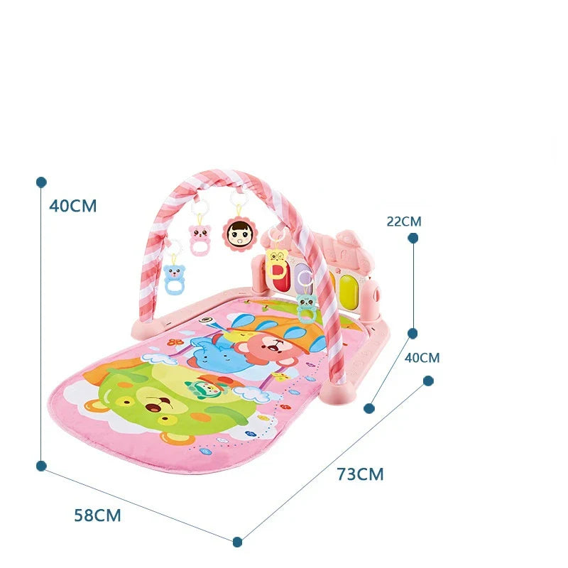 New Baby Gym Tapis Puzzles Mat Educational Rack Toys Baby Music Play Mat With Piano Keyboard Infant Fitness Carpet Gift For Kids