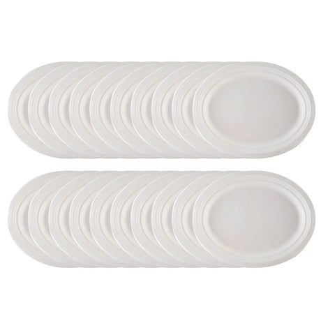 Disposable Plates Disposable Oval Paper Dinner Plates Dining Table Food Mat Tableware Kitchenware Table Decoration & Accessories