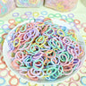 [100 Packs] Baby Rubber Band Does Not Hurt The Hair Small Thumb Ring High Elastic Thread Toddler Seamless Scrunchies Set