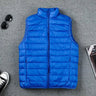 2024 New Winter stand collar Men's Vest White Duck Down Padding Vests Lightweight Sleeveless Jackets Warm Gilet Coat Plus Size