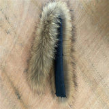 60x11cm Natural Mink Fur Collar for DIY Apparel Sewing Fluffy Trimming Fabric Coat Hood Shawl Decoration Sewing Costume Crafts