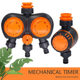 Garden Mechanical Timer 1-3 Outlet Tap Hose Sprinklers 2 Hours Controller Automatic Intelligent Irrigation Watering Device Tool