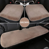 Car Seat Covers Wool Fur Capes for Cars Seat Protection Plush Material Warm Winter Suit Most Cushion Heated Interior Accessories