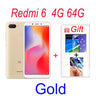 Original Smartphone Xiaomi Redmi 6A 3+32Gb Wholesale Xiaomi Mobile Phones Unlocked Android Google Play Redmi 6 Global Frimware