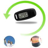 USB Rechargeable 3D Pedometer 3D Tri-Axis Sensor Backlight Step Counter Removable Clip Accurate Fitness Tracker Women