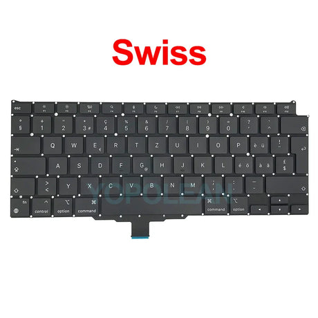 New Laptop A2337 Keyboard For Macbook Air 13" M1 A2337 Keyboard Replacement US UK FR SP IT DE RU AE Layout 2020 Year