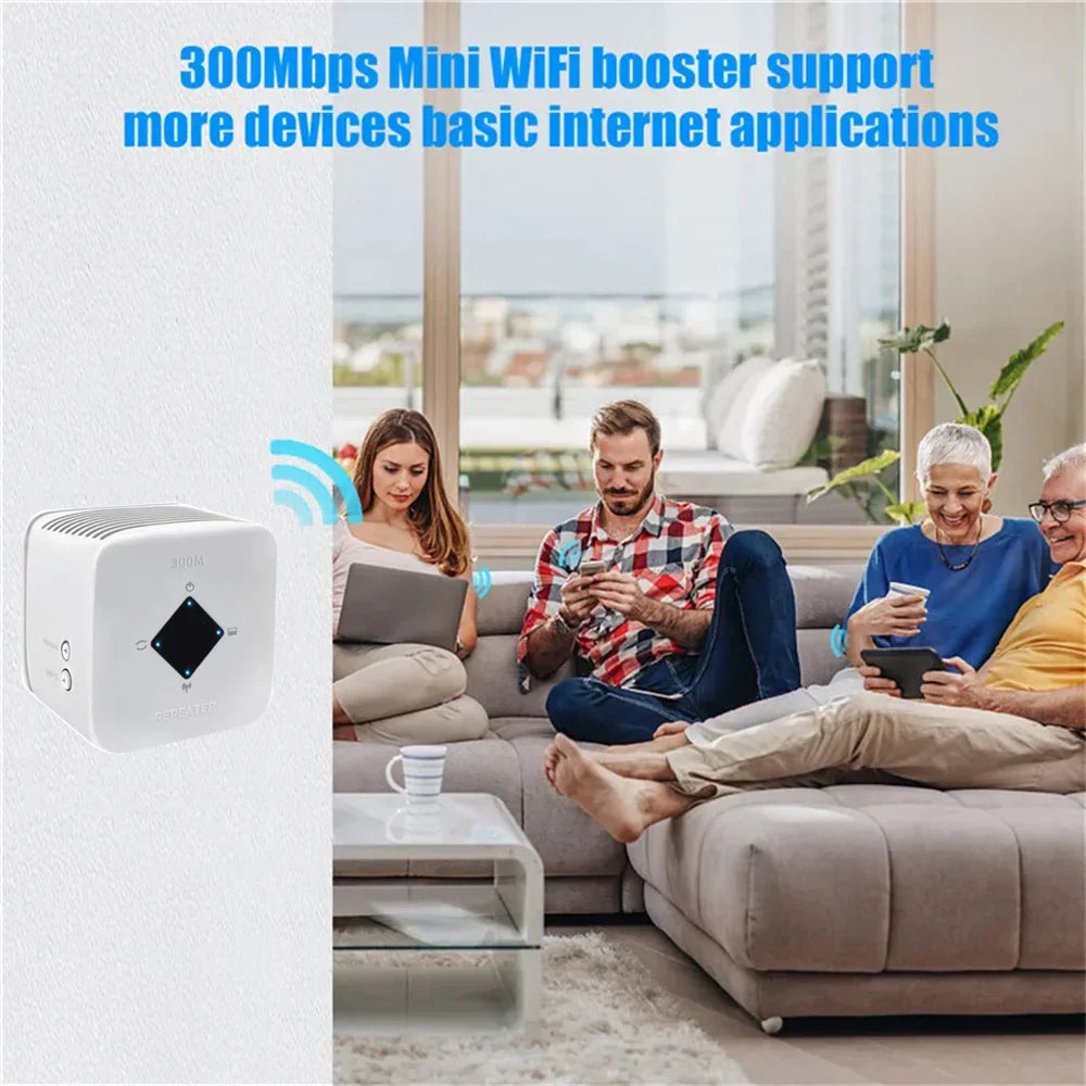 Wireless WiFi Repeater 300Mbps WiFi Extender Amplifier Booster Router 802.11N WPS Long Range Wireless WiFi Repeater Access Point