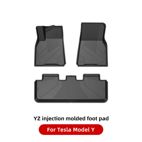 YZ For Tesla Floor Mats Model 3 Y 2021-2023 Car Four Seasons Waterproof Non-slip Floor Mat NEW  TPE Special Car Accessories