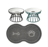 Water Cats Ceramic Stand Accessories Doggie Bowl Outdoor Feeding Pet Treats Drinking Raised Supplies for &amp.dogs Cat Food