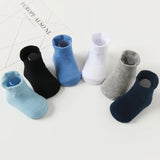 6 Pairs/lot Toddler Baby Socks Cotton Solid Color Warm Kids Leg Warmers Kids Girls Boys Toddler Soft Anti-slip Sock