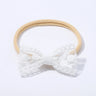 2Pcs Newborn Elastic Hair Bands Lace Bows Soft Headband for Girls Nylon Turban Headwear Baby Hair Accessories