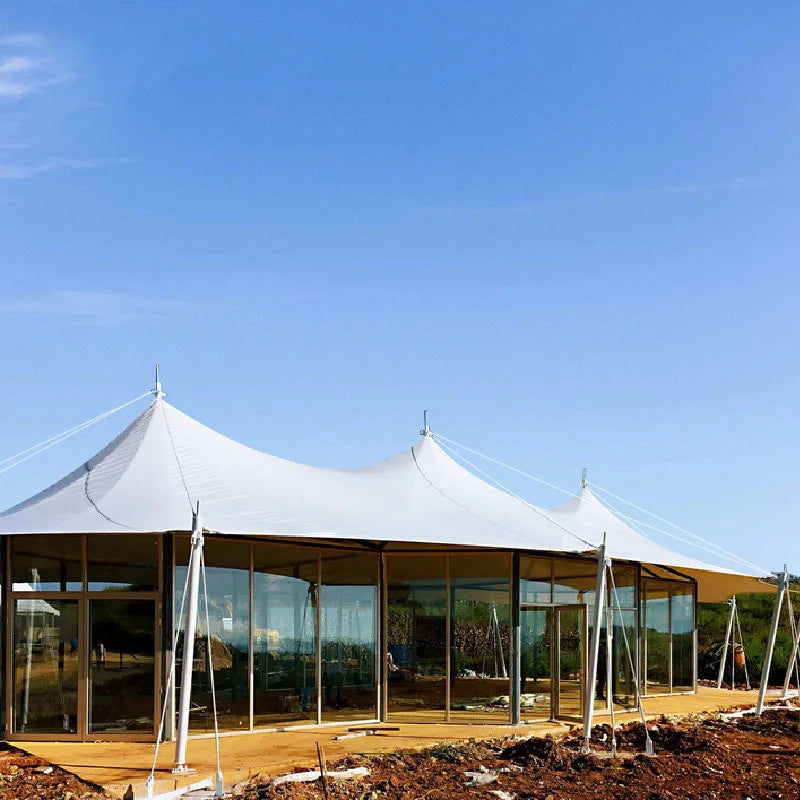 Hotel Tent, Scenic Camping Base, Catering Service Center, Membrane Structure European Style Tent