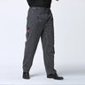 Chef Pants for Men Restaurant Kitchen Unisex Cook Works Catering Elastic Trousers Chef Zebra Pants Chef Bottoms Uniform Men