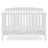 Children Hanover 6-in-1 Convertible Baby Crib, Walnut Espresso/Bianca White/Gray