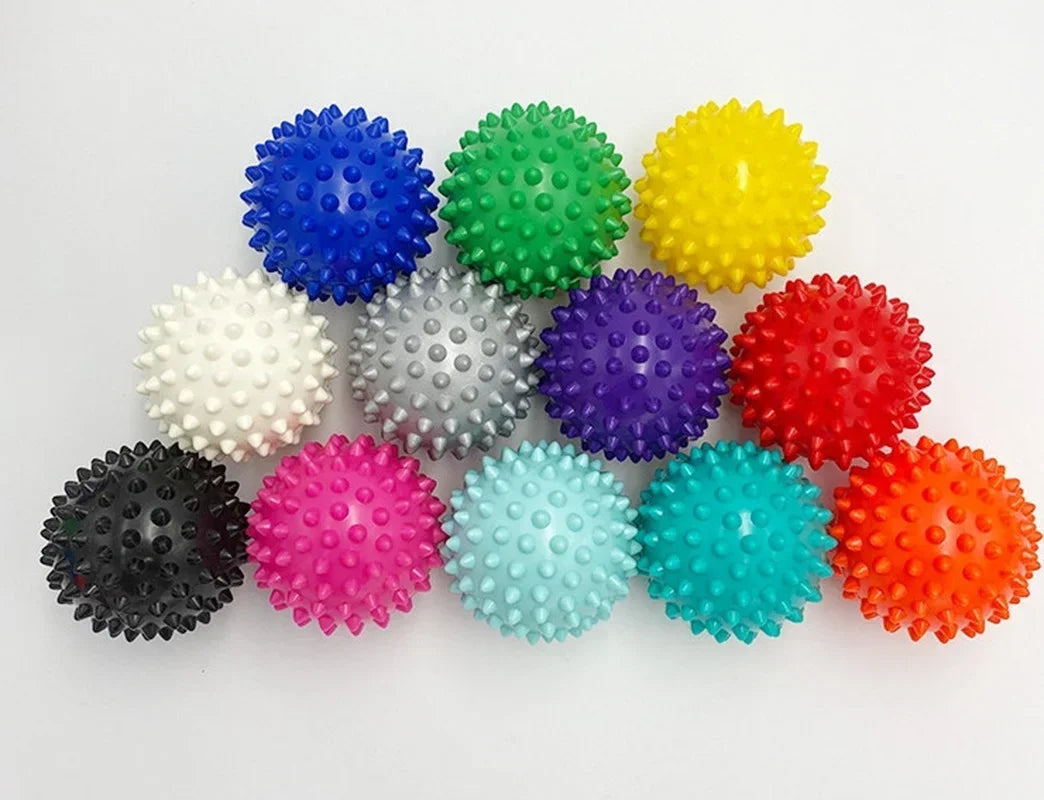 Durable PVC Spiky Massage Ball Trigger Point Sport Fitness Hand Foot Pain Relief Plantar Fasciitis Reliever Hedgehog 7cm Balls