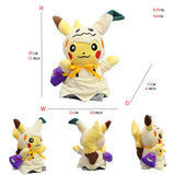 Pokemon Pikachu Cosplay Toys Charizard Snorlax Garchomp Tyranitar Hydreigon Anime Stuffed Plush Cartoon Peluche Dolls