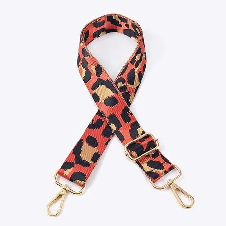 Deepeel Women 3.8cm Wide Colorful Bag Strap Band Leopard Shoulder Crossbody Straps Female Nylon Adjustable Bags Belt Accessory