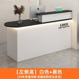 White Stylish Reception Desks Corner Light Bar Office Checkout Reception Desks Beauty Salon Mostrador Commercial Furniture