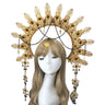 Gorgeous Sun Godmother's Crown Lolita KC Notre Dame Virgin Mary Halo Princess Queen Pope Tiara Headband