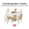 24 Dining Room Table Set Luxury Kitchen Furniture Modern Minimalist Dining Table With 6 Seats Customize Desktop Table And Chairs