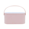 Makeup Organizer Box with LED Light Mirror Portable Travel Makeup Cosmetics Organizer Touch Light Storage Makeup Case