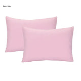 Kids Travel Pillowcase Children Soft Breathable Pillow Covers Envelope Pillow Case Microfiber Pillow Protect Cases 2PCS Q81A