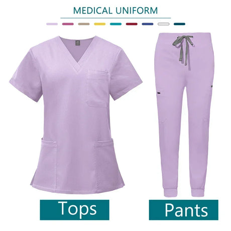 Nurse Uniform Woman Hospital Doctor Men's Medical Sweatshirt  Nursing Pants Unisex Workshop Uniforms Beauty SPA Work Clothes New