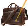 Newsbirds Men Briefcase Business Shoulder Bag Leather Messenger s Computer Laptop Handbag Men's Travel s 15" Male