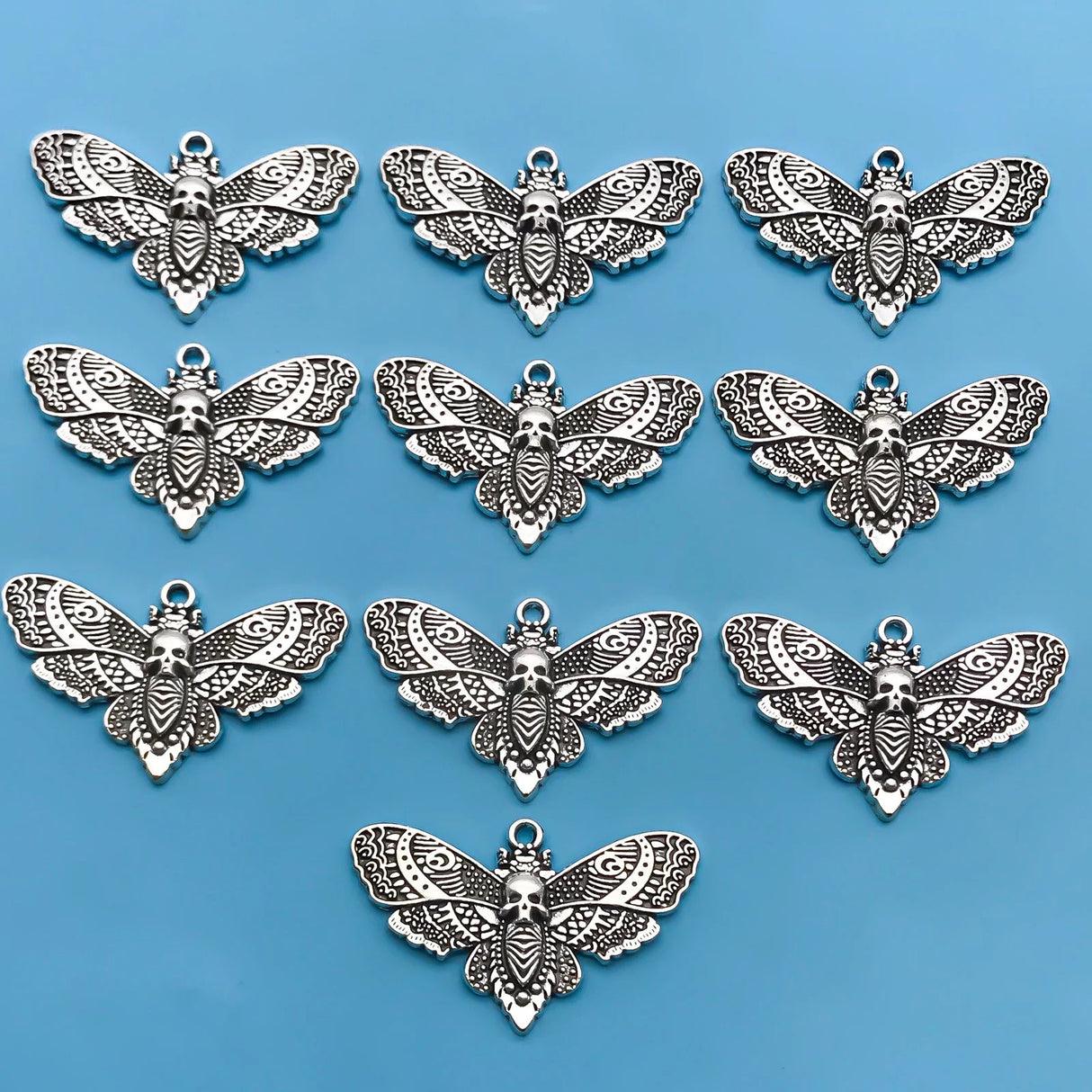 10/20Pcs Alloy Retro Silvery Animal Shape Charms Horse Owl European and American Style Creative Pendants For Bracelet Necklace