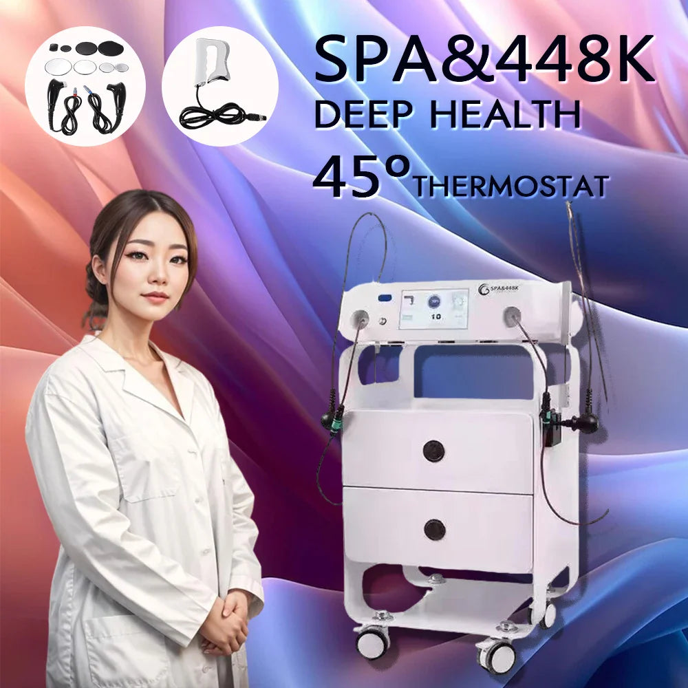 448K Physical Tecar Therapy Body Care System Ret Cet Slimming Machine Weight Loss For Home Beauty Use