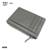 Personalize Initials Mini Wallet 100% Genuine Leather Zipper Coin Purse Card Holder For Men Women Custom Letters Gift Money Bag