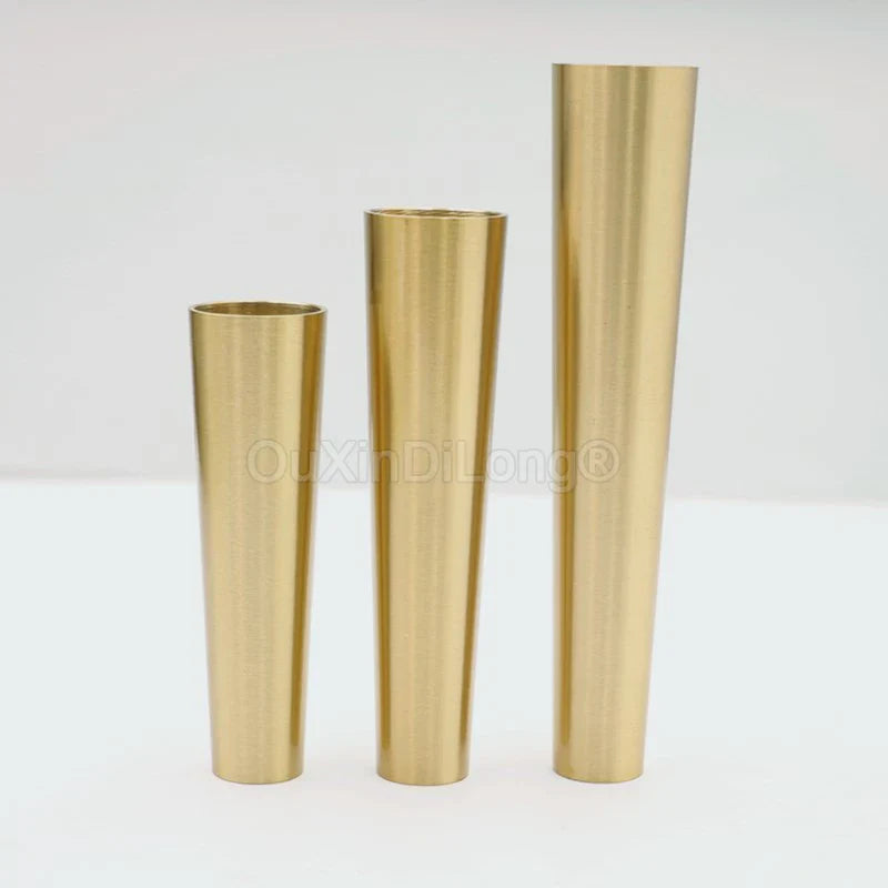 4PCS Pure Brass Covers Chair Cups Cabinet Covers Sofa Brass Tip Cap Furniture Tube Leg Protector Metal Legs Base GF48